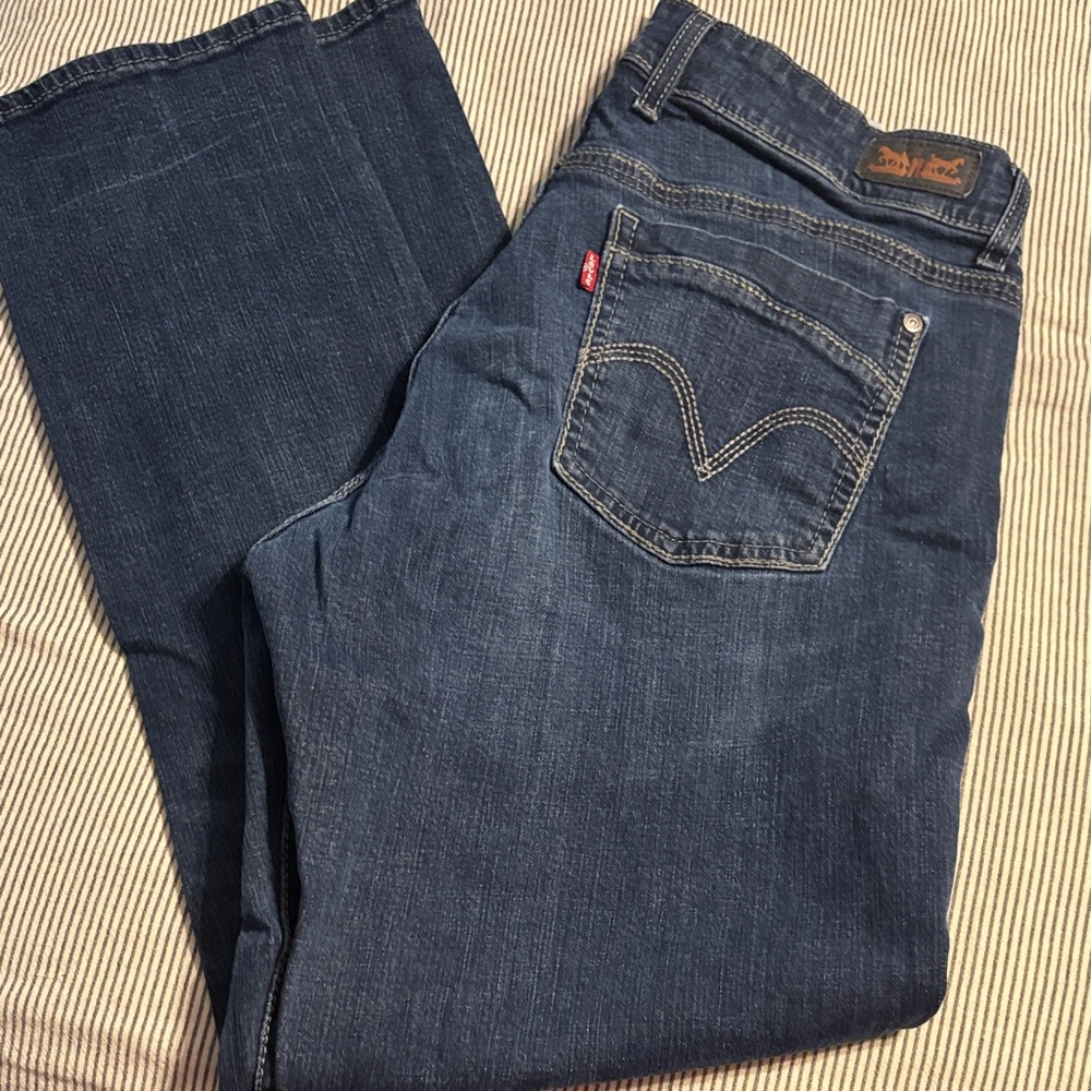 Levi's Dark Blue Denim Jeans size 16
